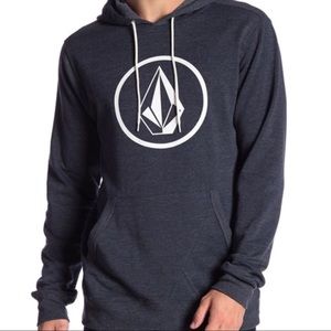NWT Volcom Brass Tacks Heather Blue Hoodie - S